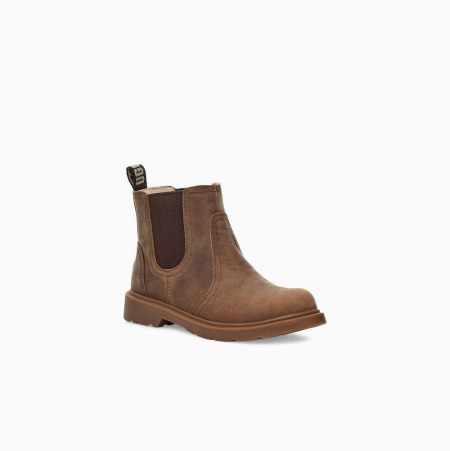 UGG Bolden Weather Brown Chelsea Boots for Toddlers (SXBA47861)